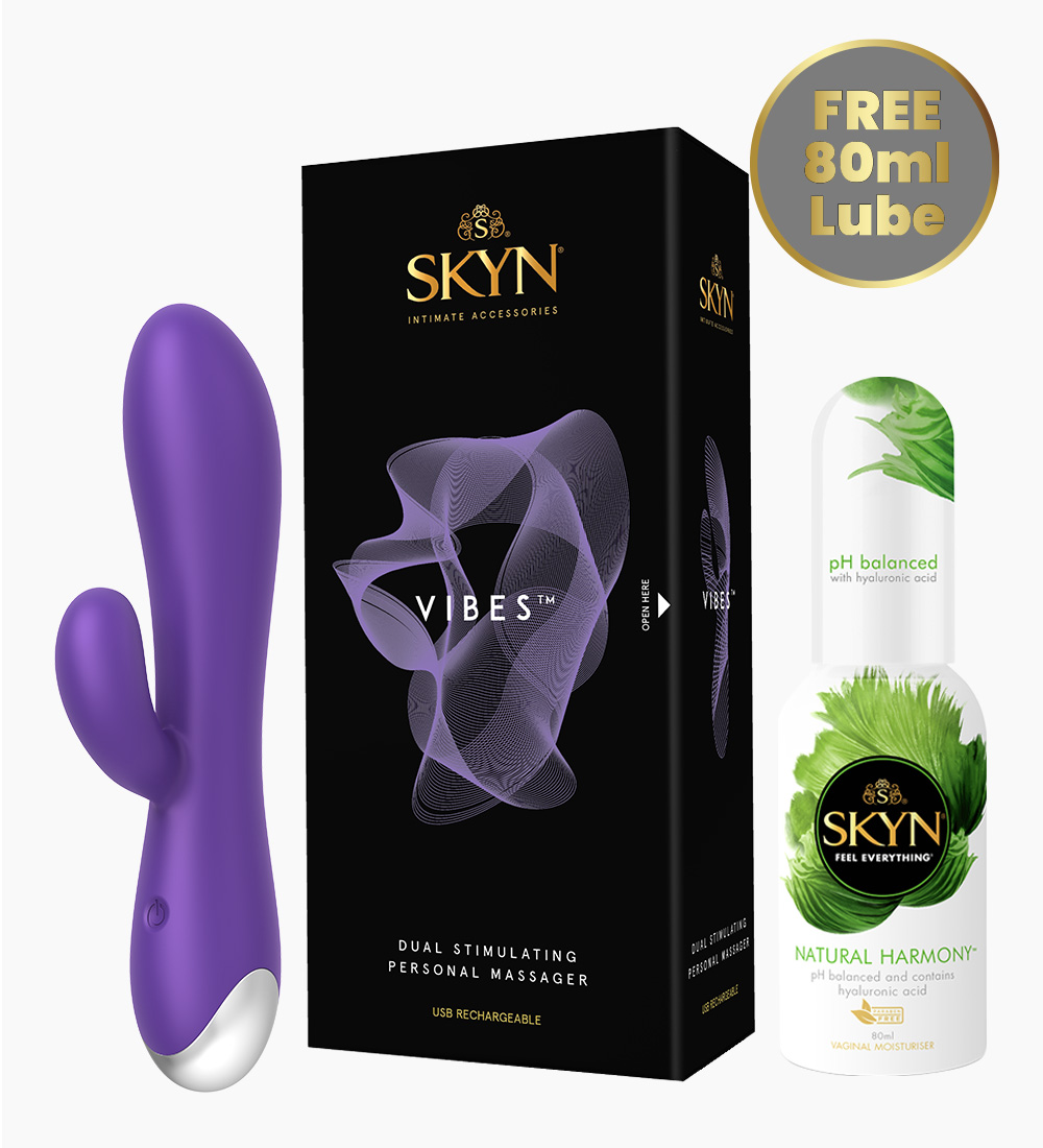 SKYN® Vibes Personal Massager + FREE SKYN® Natural Harmony Gel 80Ml
