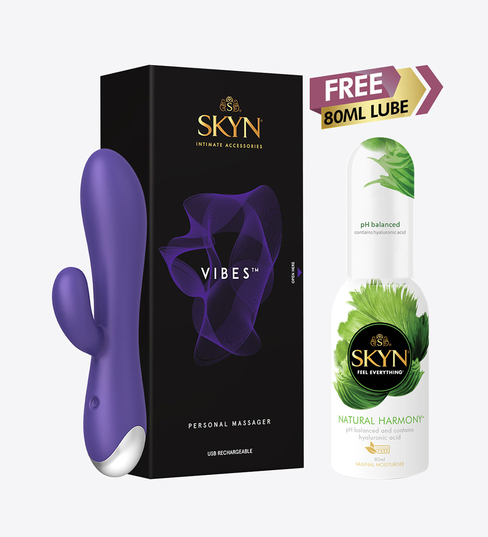 SKYN® Vibes Personal Massager + FREE SKYN® Natural Harmony personal Lubricant 80Ml