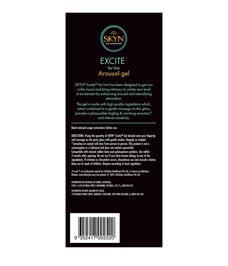 SKYN® Excite for Him Arousal Gel