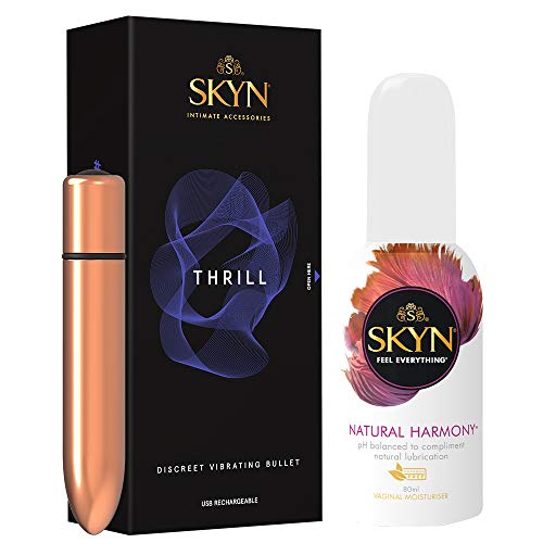 SKYN® Thrill Discrete Vibrating Bullet + FREE SKYN® Natural Harmony ...